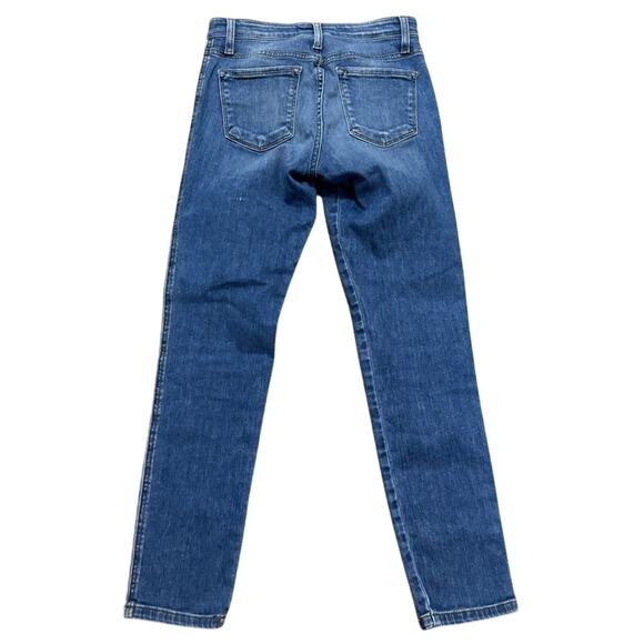 Flying Monkey Side Stripe Mid-Rise Blue Ankle Skinny Jeans Women's Size 25 - Picture 7 of 7